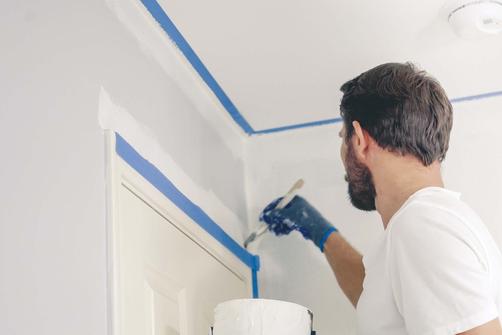 Northern Virginia painters Working on residential interior project with premium quality paints